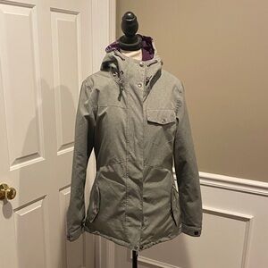 Stylish Gray Utility Jacket with Hood